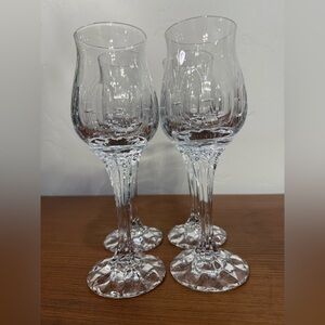 FRANCISCAN ONDINE BLOWN GLASS WINE GOBLET 8.25” SET OF 4